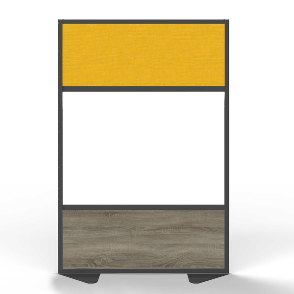 Ebony Aluminum Frame | Room Divider - 3 Panel Sections - 48"w x 72"h