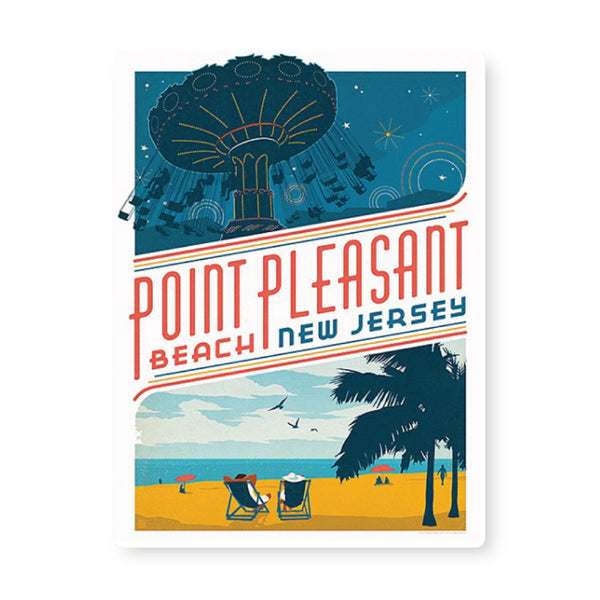 Point Pleasant | Graphic Metal Print