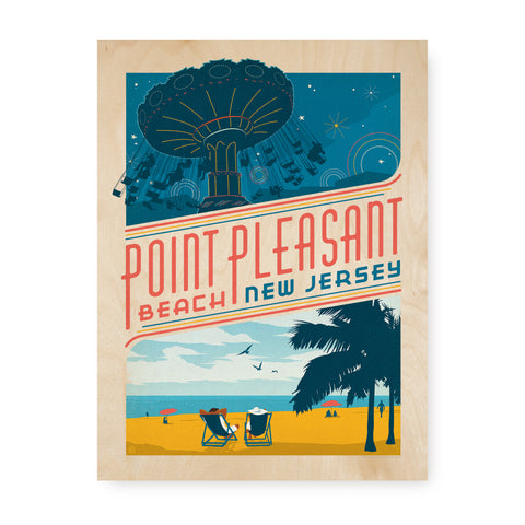 Point Pleasant | Graphic Wood Print