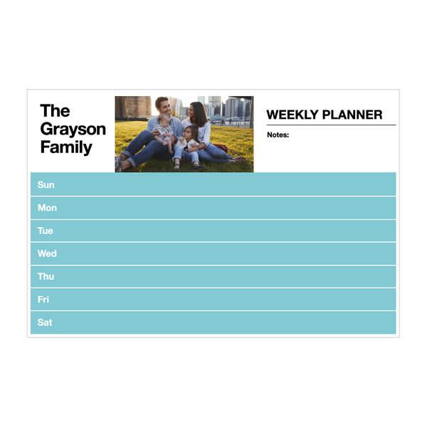 Weekly Planner | Custom Printed Tack-Rite Sheet