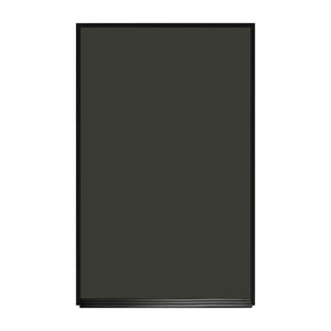 Ebony Aluminum Frame | Portrait Black Ceramic Steel Chalkboard