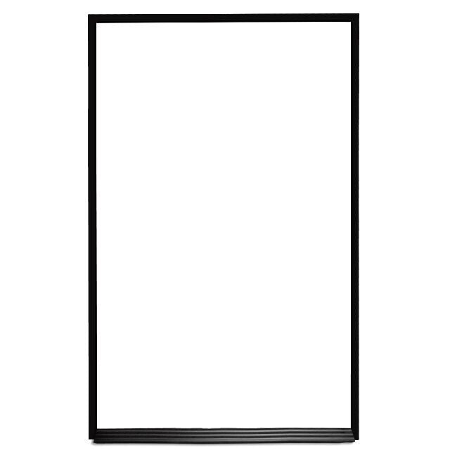 Ebony Aluminum Frame | Portrait Ceramic Steel Whiteboard
