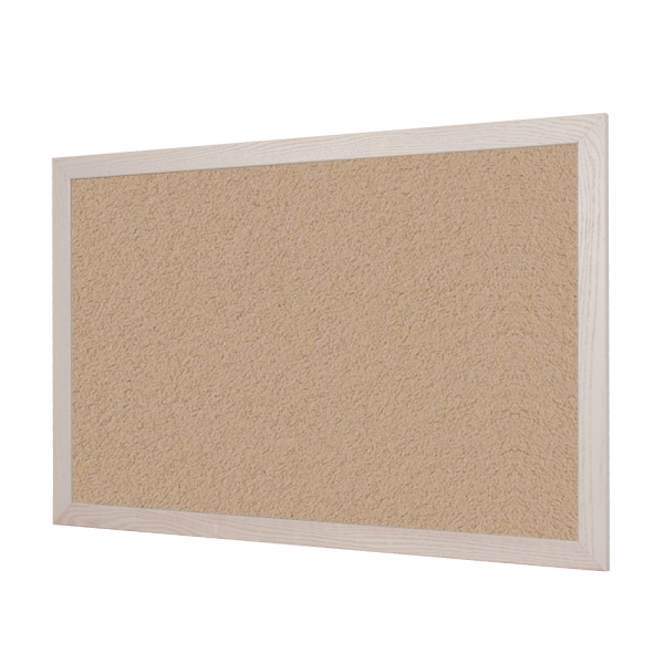 Blanched Almond | FORBO Bulletin Board with Wood Frame