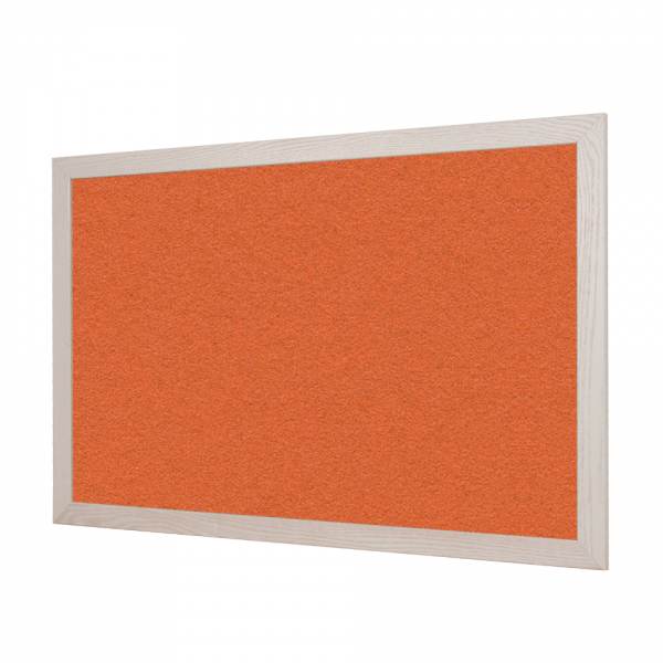 Tangerine Zest | FORBO Bulletin Board with Wood Frame